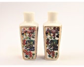 Miniature Oriental Imari Style Porcelain Vases x2 for Dollhouse E288