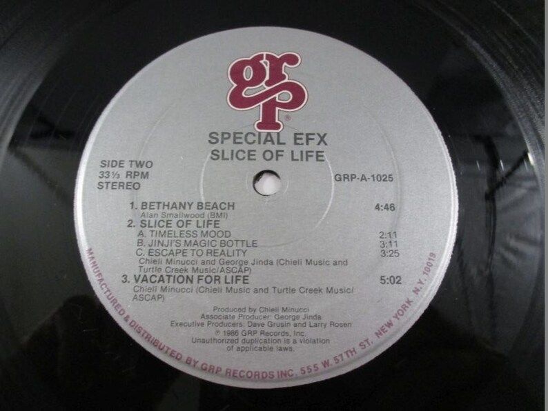 Special EFX Slice of Life Album 33LP Jazz Music Etsy