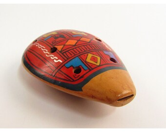 South American Pottery Ocarina 6 Holes Hand Painted L085 - Etsy South American Pottery Ocarina 6 Holes Hand Painted L085 - Etsy