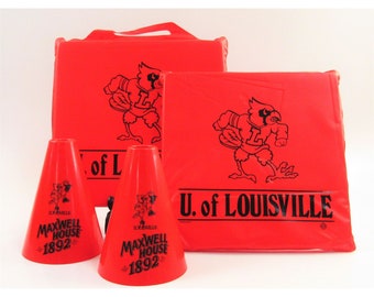 Wincraft University Of Louisville Cardinals Seat Cushions and Megaphones H097