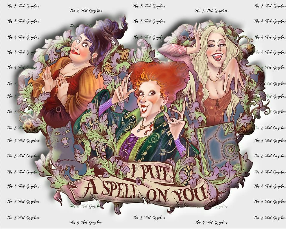I Put A Spell On You  Hocus Pocus  Png Digital File