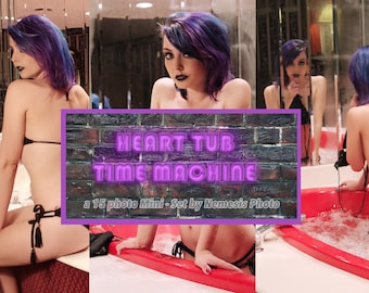 Heart Tub Time Machine- modern pin-up set (*mature, nsfw)