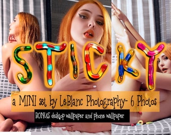 Sticky- a modern day lewd pin up set (*mature, nsfw)