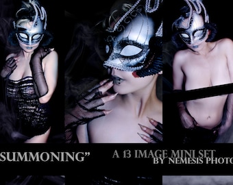 Summoning- a modern horror pin up set (nsfw, 18+)