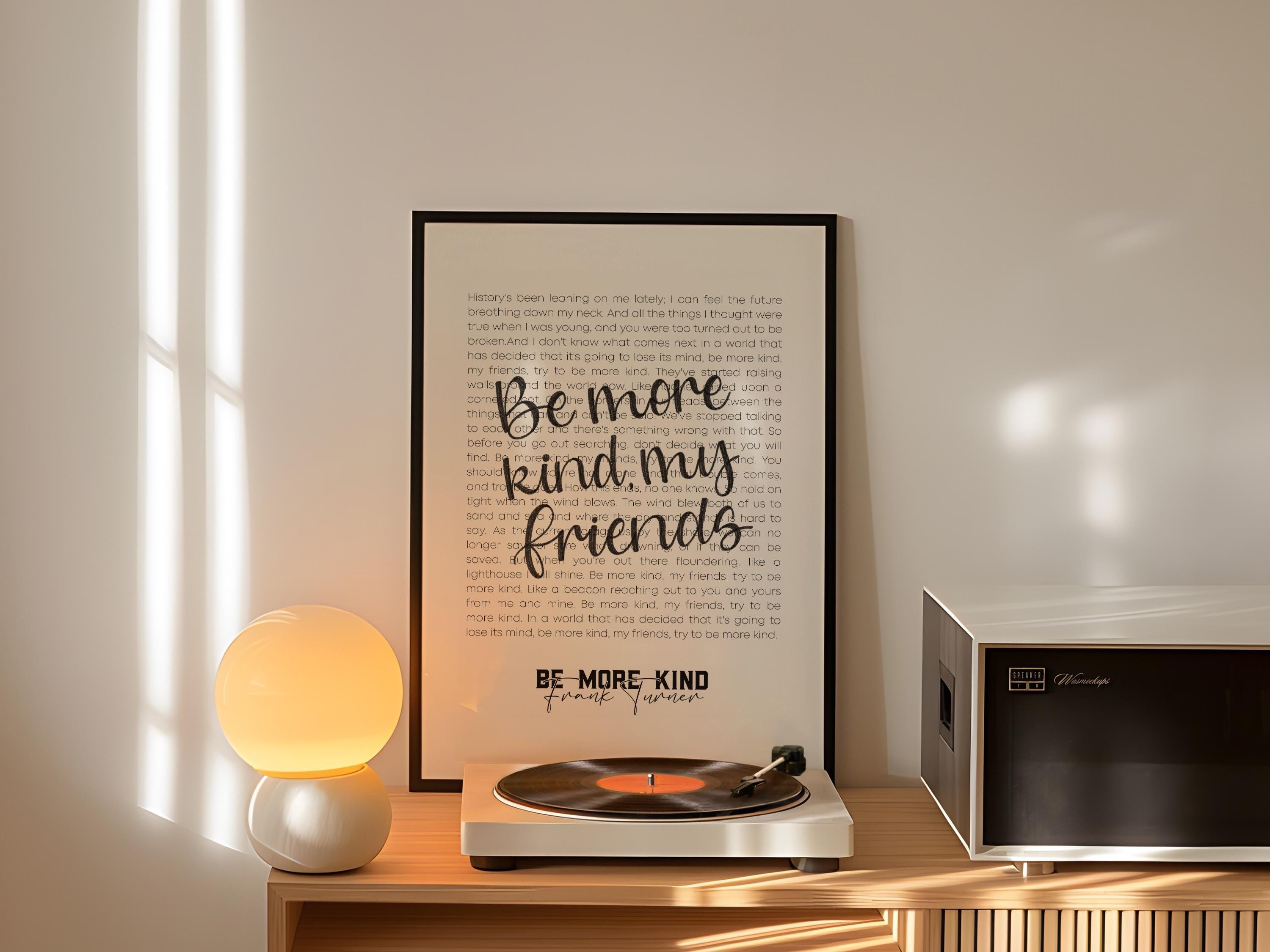 Frank Turner Be More Kind - Etsy