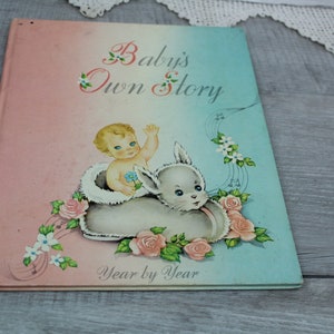 Baby&#39;s Own Story Book Record Keeping 1941 Equitable Life Ins Co Vintage Baby Book