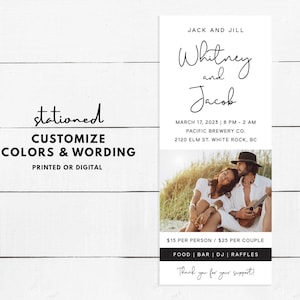 Numbered Jack and Jill Tickets | Buck and Doe Tickets | Stag and Doe Tickets, PRINTED or DIGITAL
