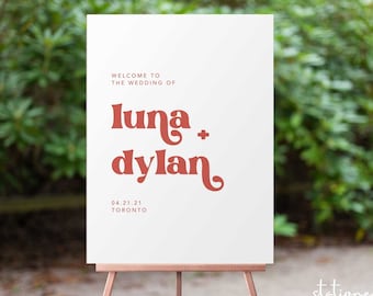 Letrero para boda o evento / Tablero de espuma impreso O póster impreso O descarga imprimible digital / 18 x 24 pulgadas
