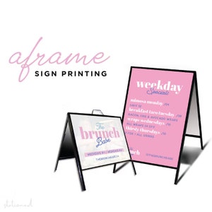 Sandwich Board A-Frame Sign Printing with Stand | Double Sided | Sidewalk Sign