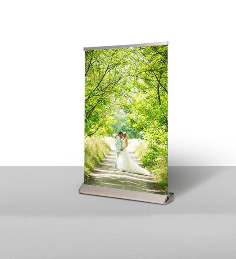 Table Top Pull Up Banner Small Trade Show Signage 11 X 18