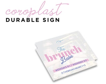 Durable Coroplast Outdoor Sign, Event Sign Printing with Stand