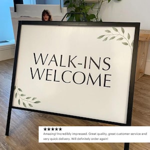 Sandwich Board A-Frame Sign Printing with Metal Stand image 7