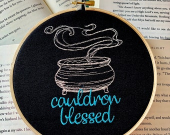 Magic Books Embroidered Hoop, Bookstagram, Book Lover Gift