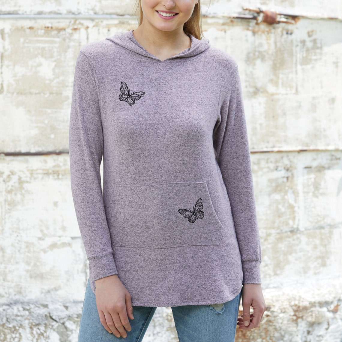 Butterfly Sweater Embroidered Women's Shirt XS4X Sizes Etsy
