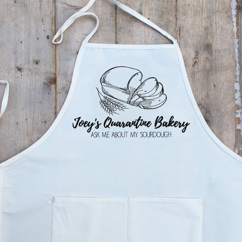 Custom Embroidered Apron Sourdough Apron Gifts for Bakers Etsy