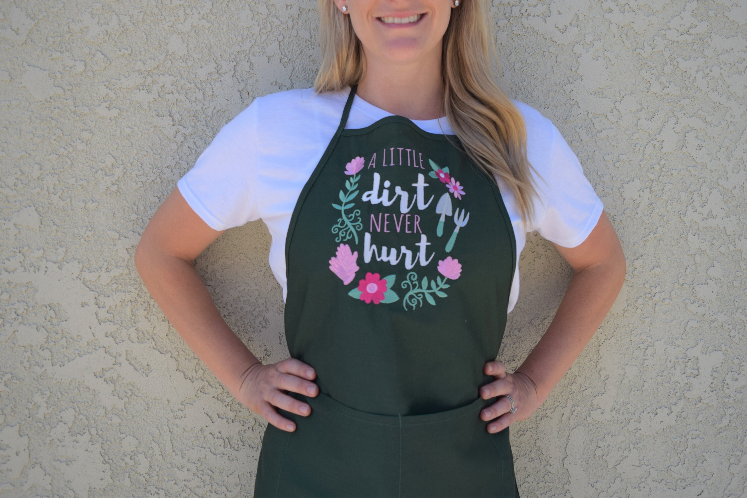 A Little Dirt Never Hurt Gardening Apron Custom Embroidered Apron Gifts For Gardeners Gardening Tools Farm To Table Eat Local