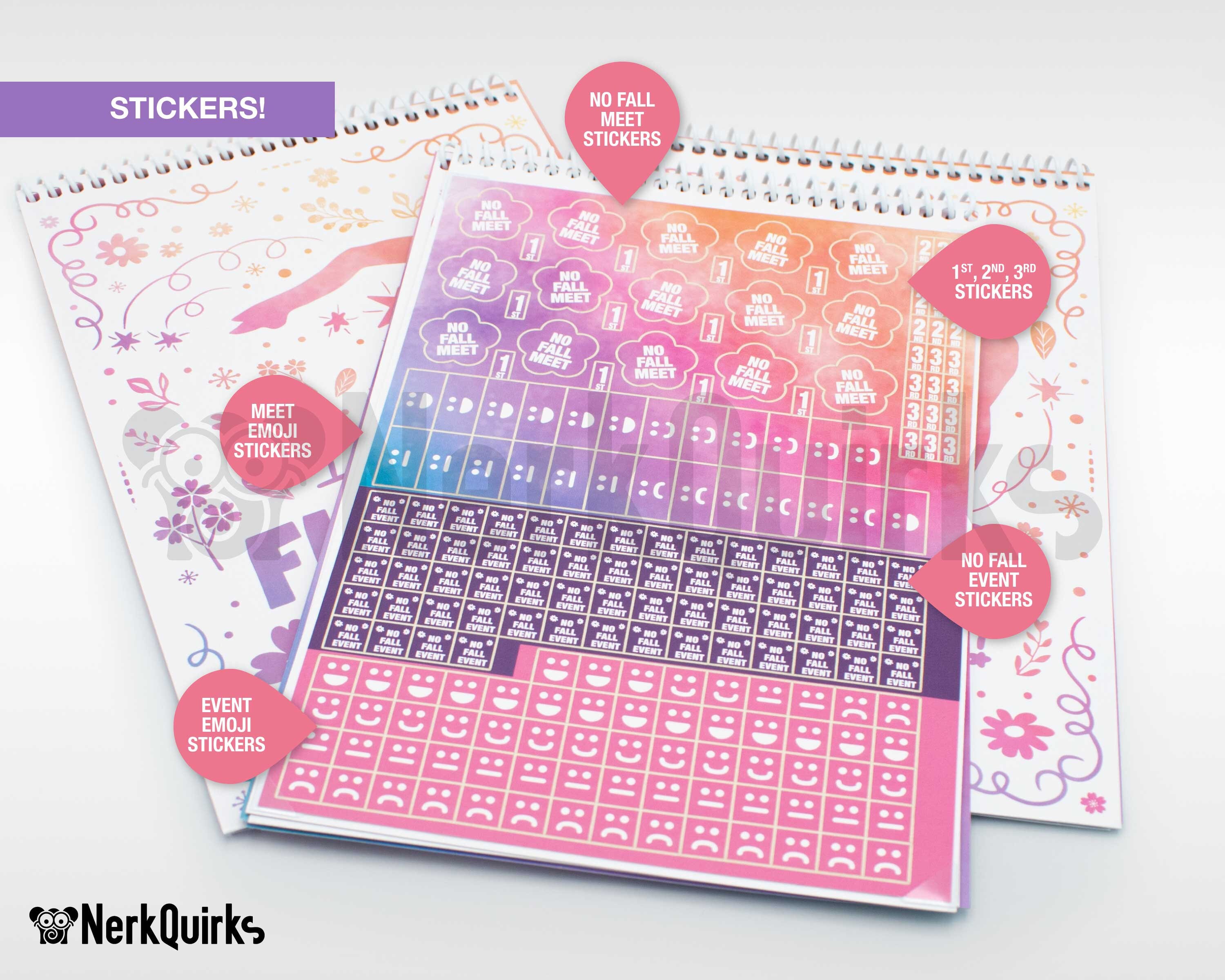 Girls Gymnastics Sticker Scorebook I Flipping Got This - Etsy