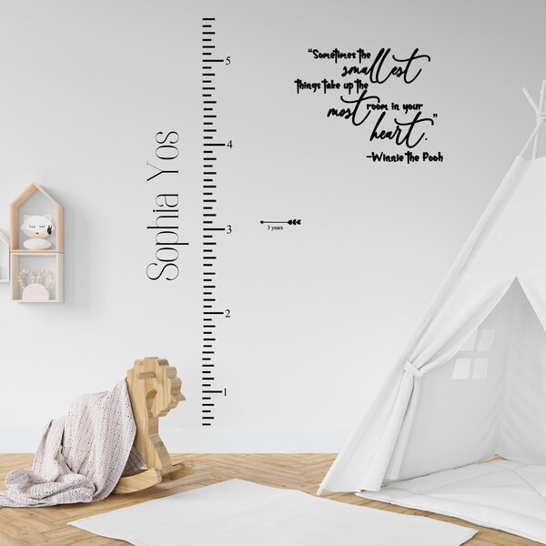 Growth Chart Decals Etsy