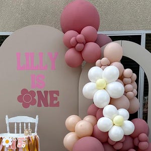First Birthday Custom Vinyl Decal Custom Decal Car Decal Custom Vinyl Sticker Photo Props Backdrop Decal Backdrop Sign Custom Name