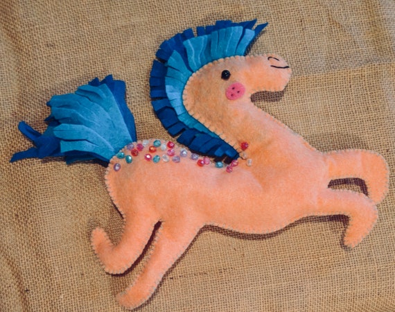 blue horse stuffed animal