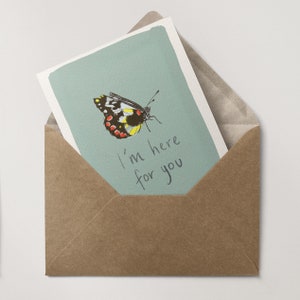 Im Here For You / Illustrated Gift Card / Recycled Card / image 1