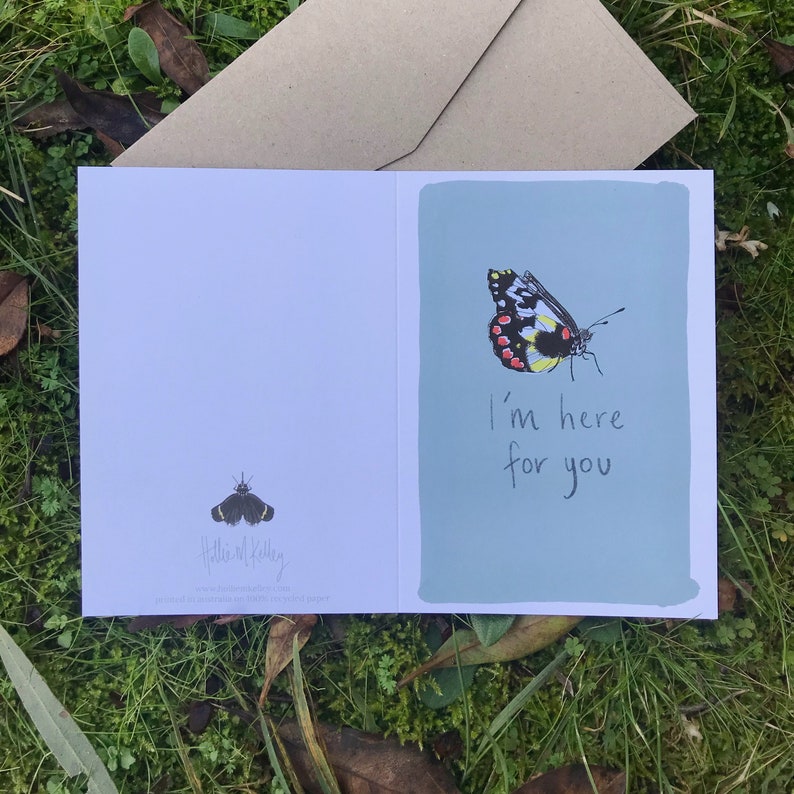 Im Here For You / Illustrated Gift Card / Recycled Card / image 7