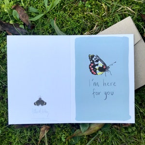 Im Here For You / Illustrated Gift Card / Recycled Card / image 3