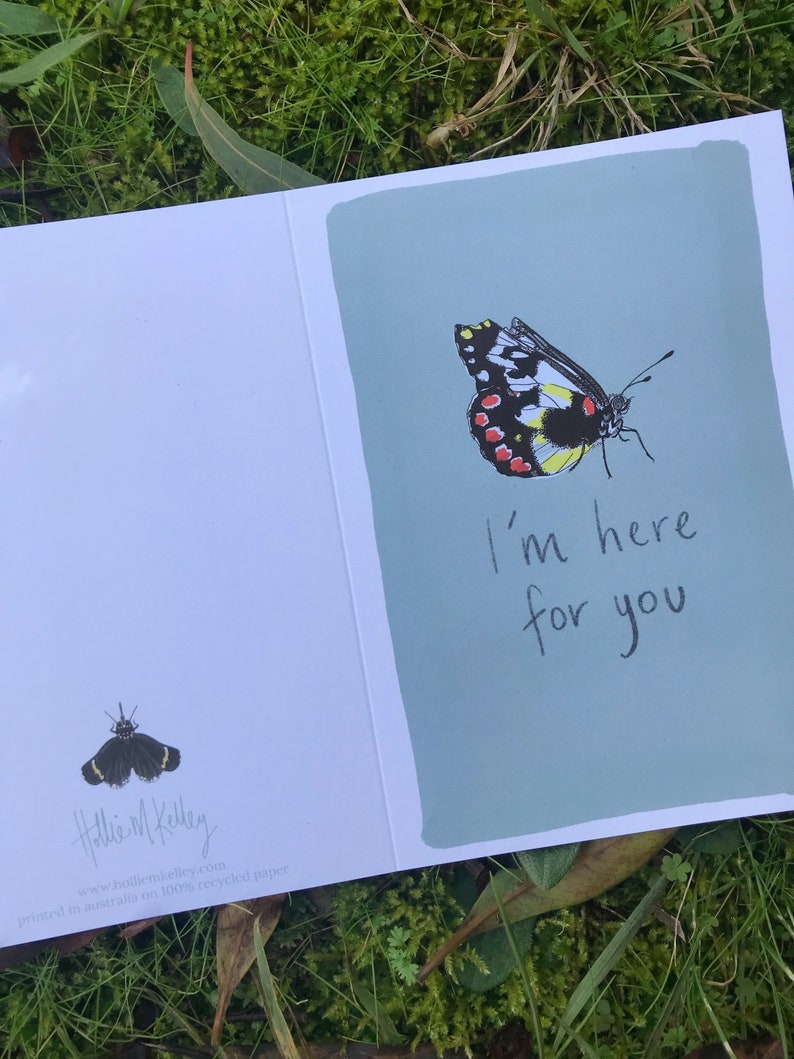 Im Here For You / Illustrated Gift Card / Recycled Card / image 6