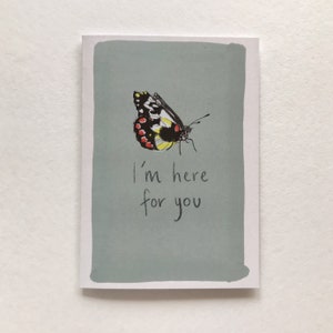 Im Here For You / Illustrated Gift Card / Recycled Card / image 2