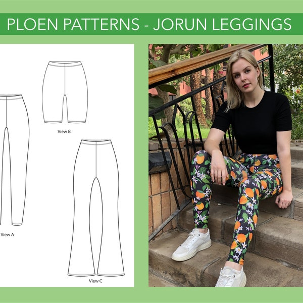 Jorun Leggings Sewing Pattern - EU 32-50 - Women's culotte trousers - Palazzo pants - Wide Leg Trouser Pattern - Digital sewing pattern