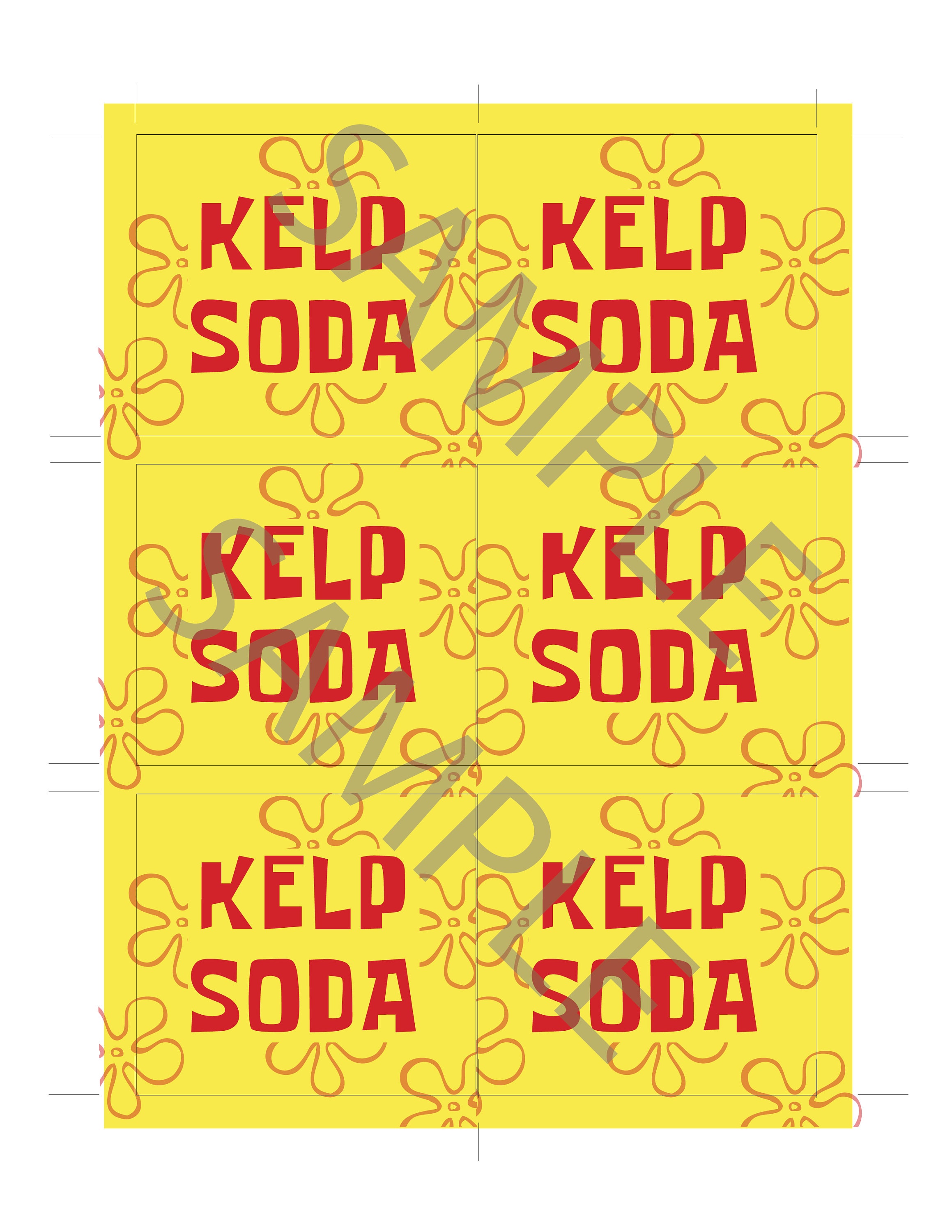 Custom Kelp Soda Spongebob Sea Drink Bottle Labels Printable Instant  Download Birthday Party -  Canada
