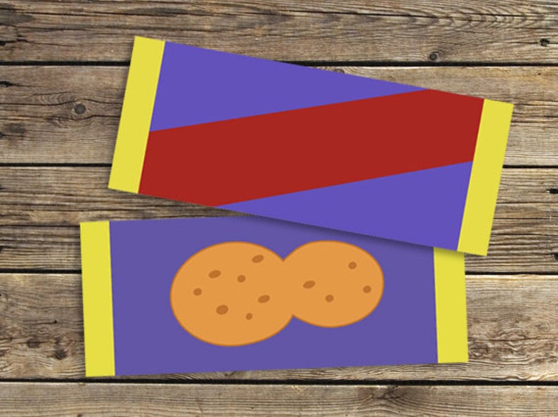 Spongebob Chocolate With Nuts Candy Bar Wrapper Labels Etsy