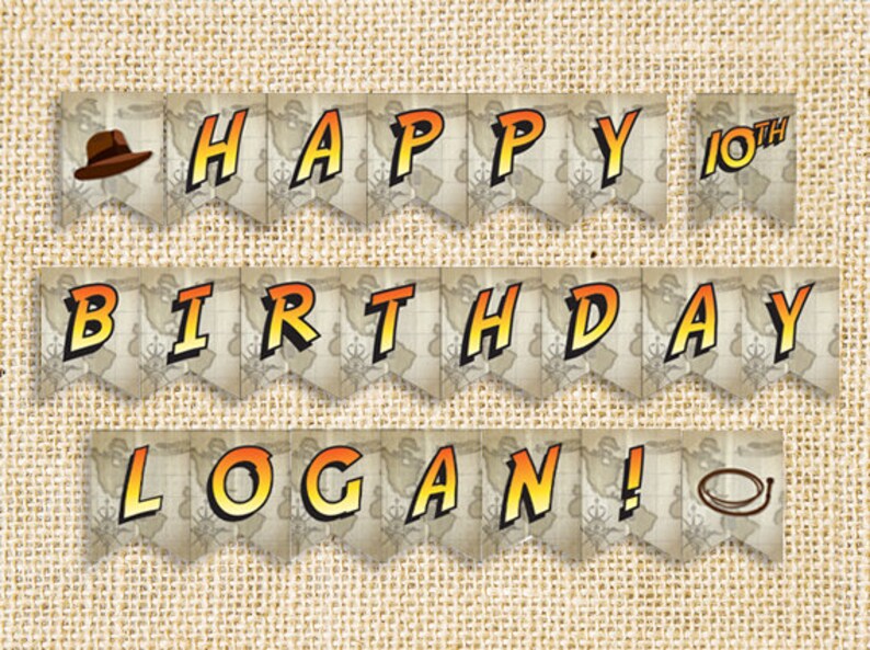 Personalized Banner Sign Printable / Downloadable Indiana - Etsy