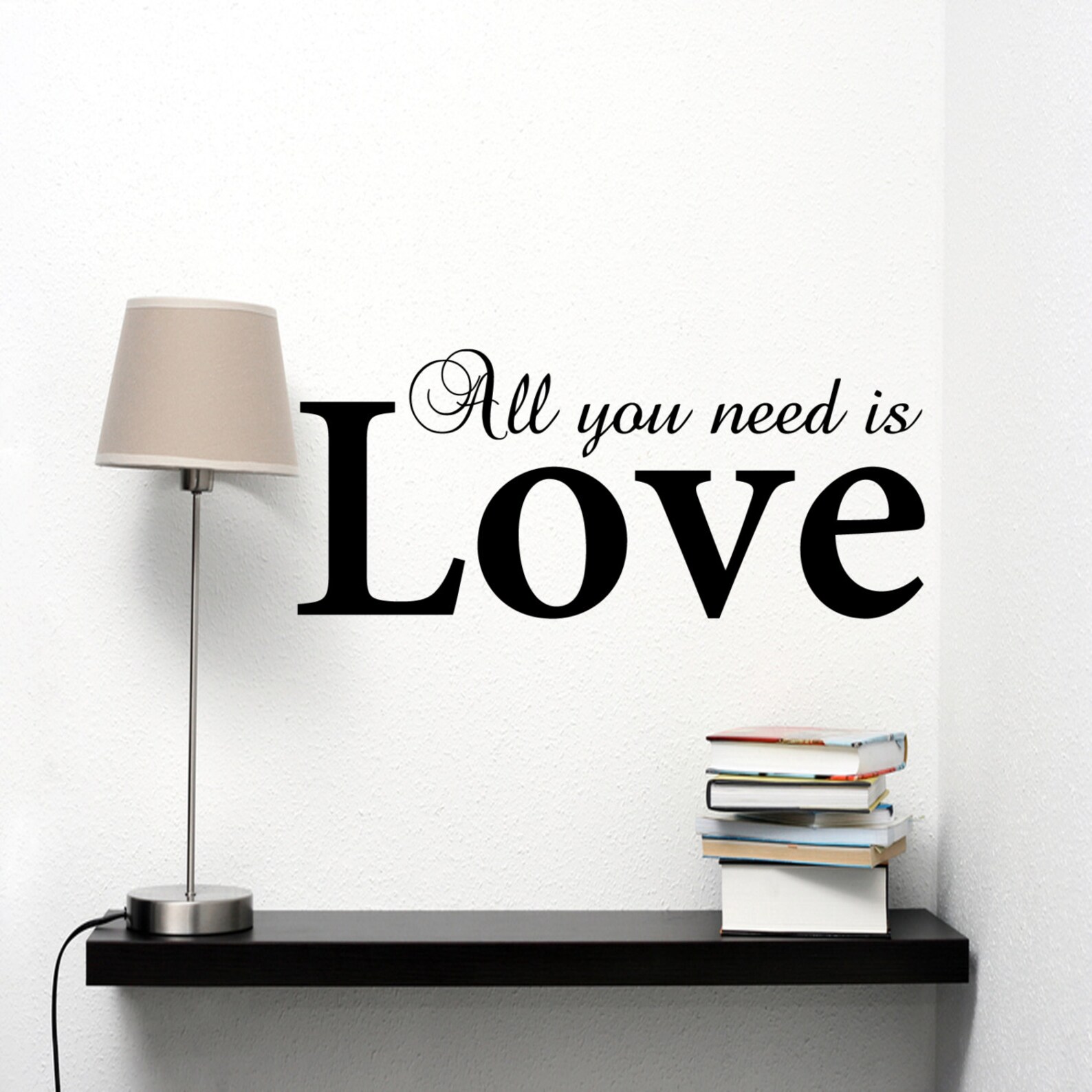 All You Need is Love Wall Decal Sticker Vinyl 100x55 Etsy