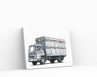 Banksy Meat Truck | Leinwand