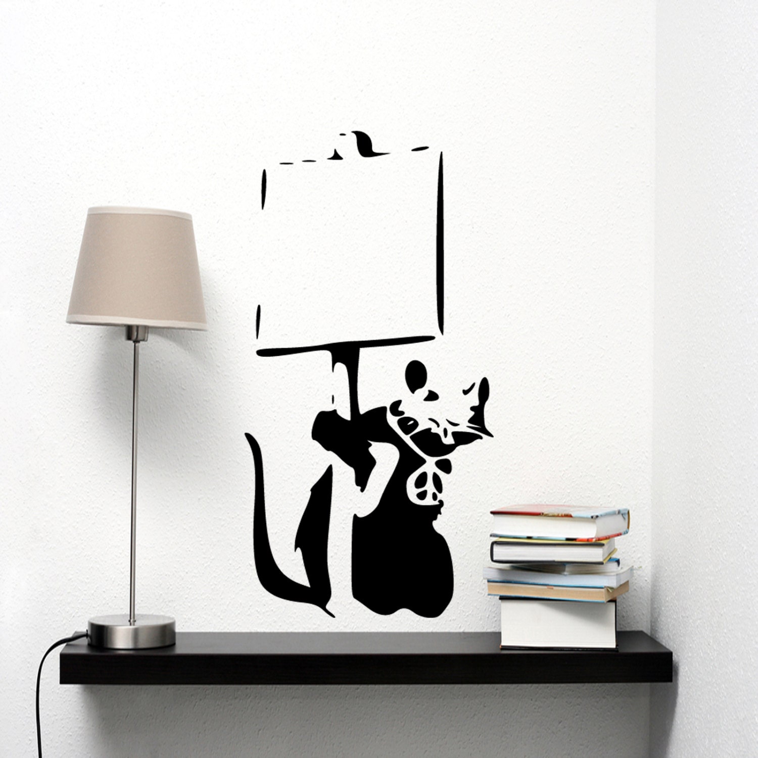 Banksy Get Back Graffiti Wall Decal Sticker Vinyl 55x80 Etsy