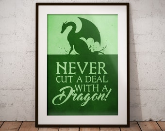 D&D Cardinal Rules: Never Cut a Deal With a Dragon PRINT