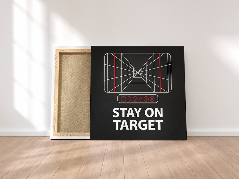 Stay On Target Star Wars Artwork Print Etsy Australia