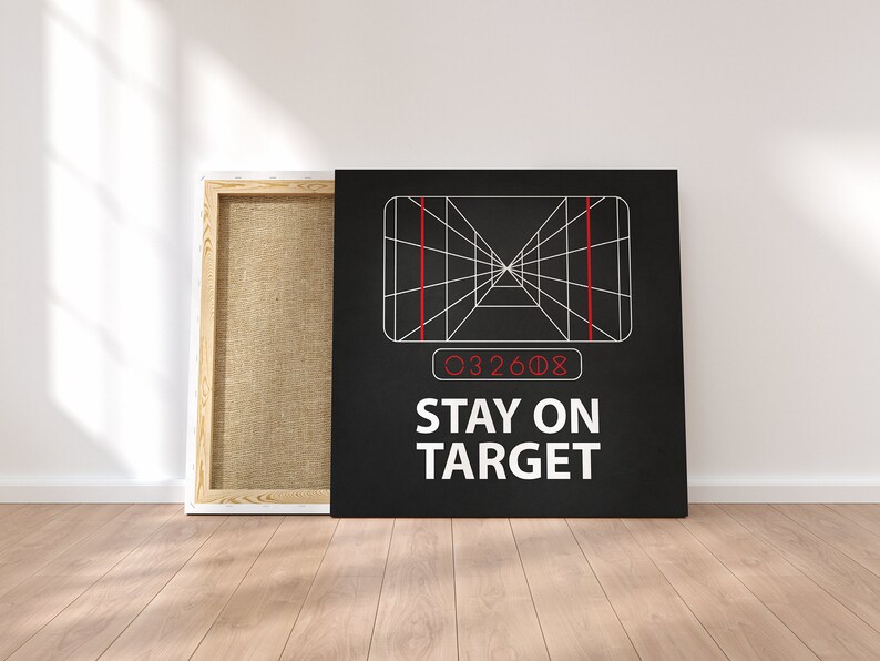 Stay on Target Star Wars Artwork PRINT Etsy Australia