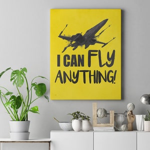 I Can Fly Anything PRINT Framed canvas