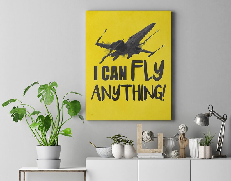 I Can Fly Anything PRINT Framed canvas