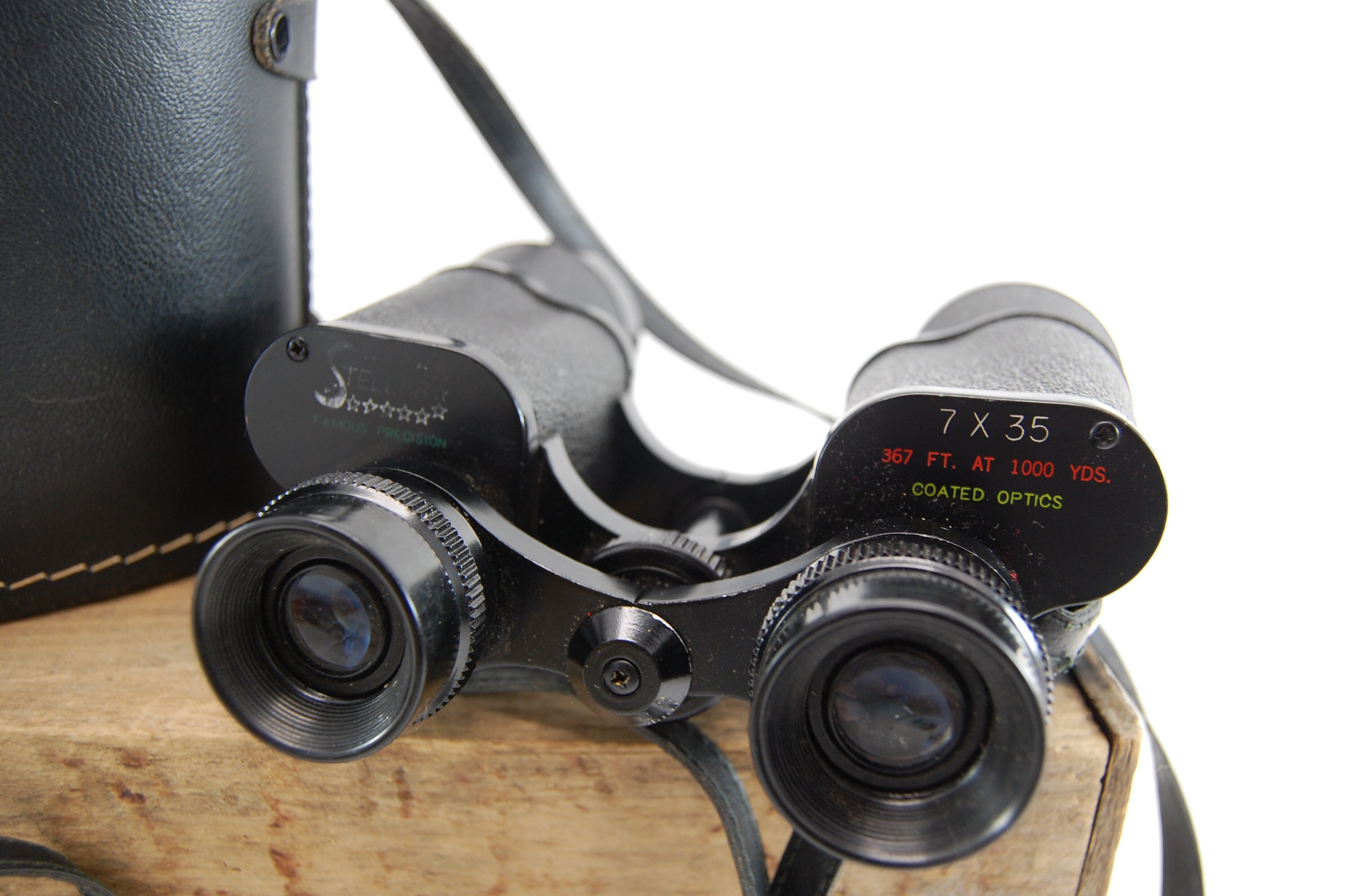 Vintage STELLAR FAMOUS PRECISION Binoculars with red fabric Etsy