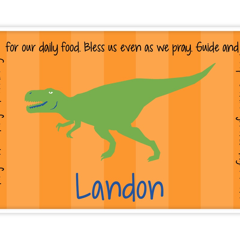 Dinosaur Placemat - Etsy