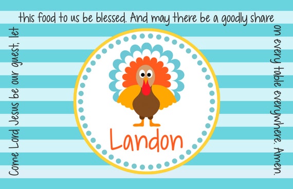 Personalized Placemat Kids Placemat Childrens Placemat Etsy