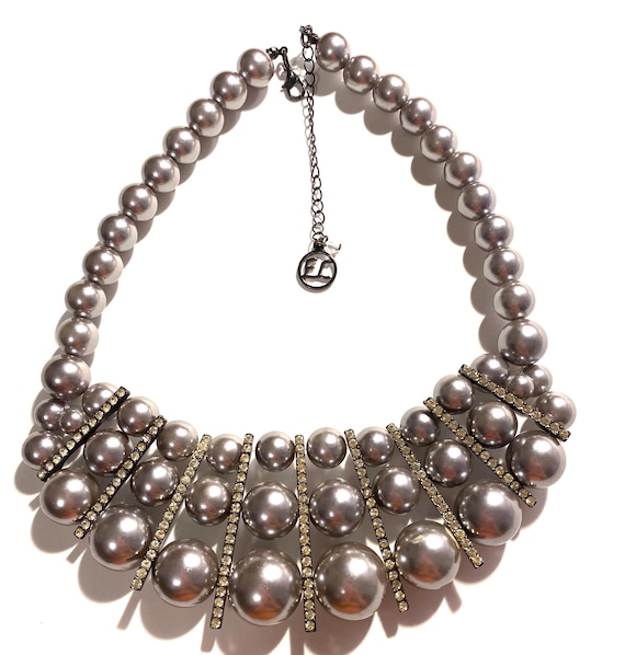 Erica Lyons Beaded Bib Necklace