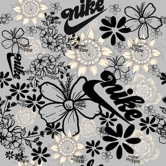 Nike Seamless File Just Do It Floral Muted Etsy