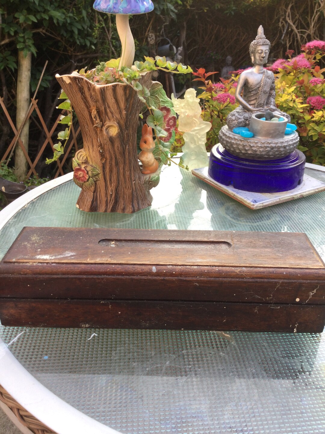 Vintage Sharpening Stone in Wood Box. Etsy