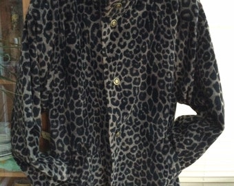 leopard print coat size 20