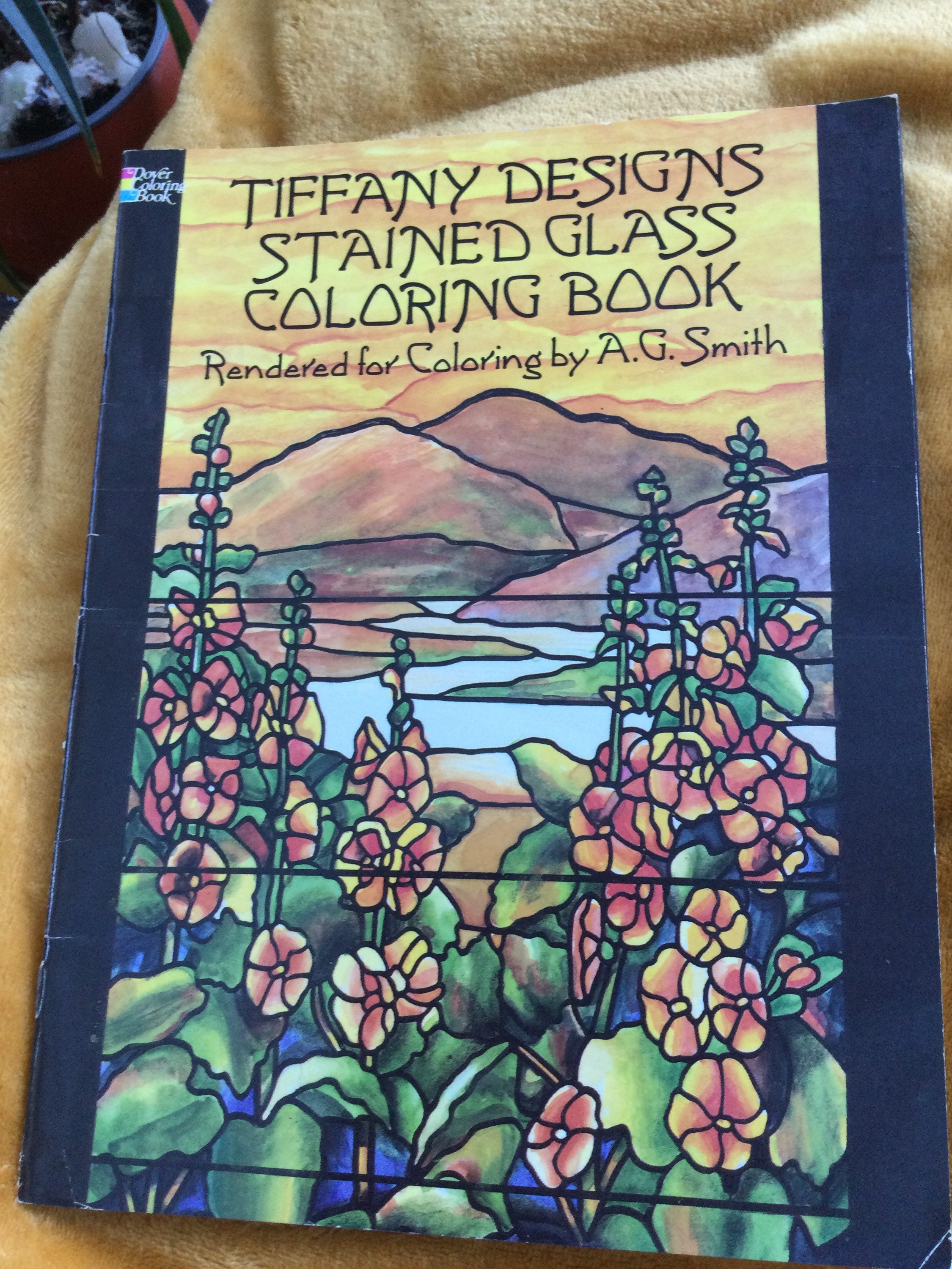 Tiffany Designs Stained Glass Colouring Book. Etsy Australia
