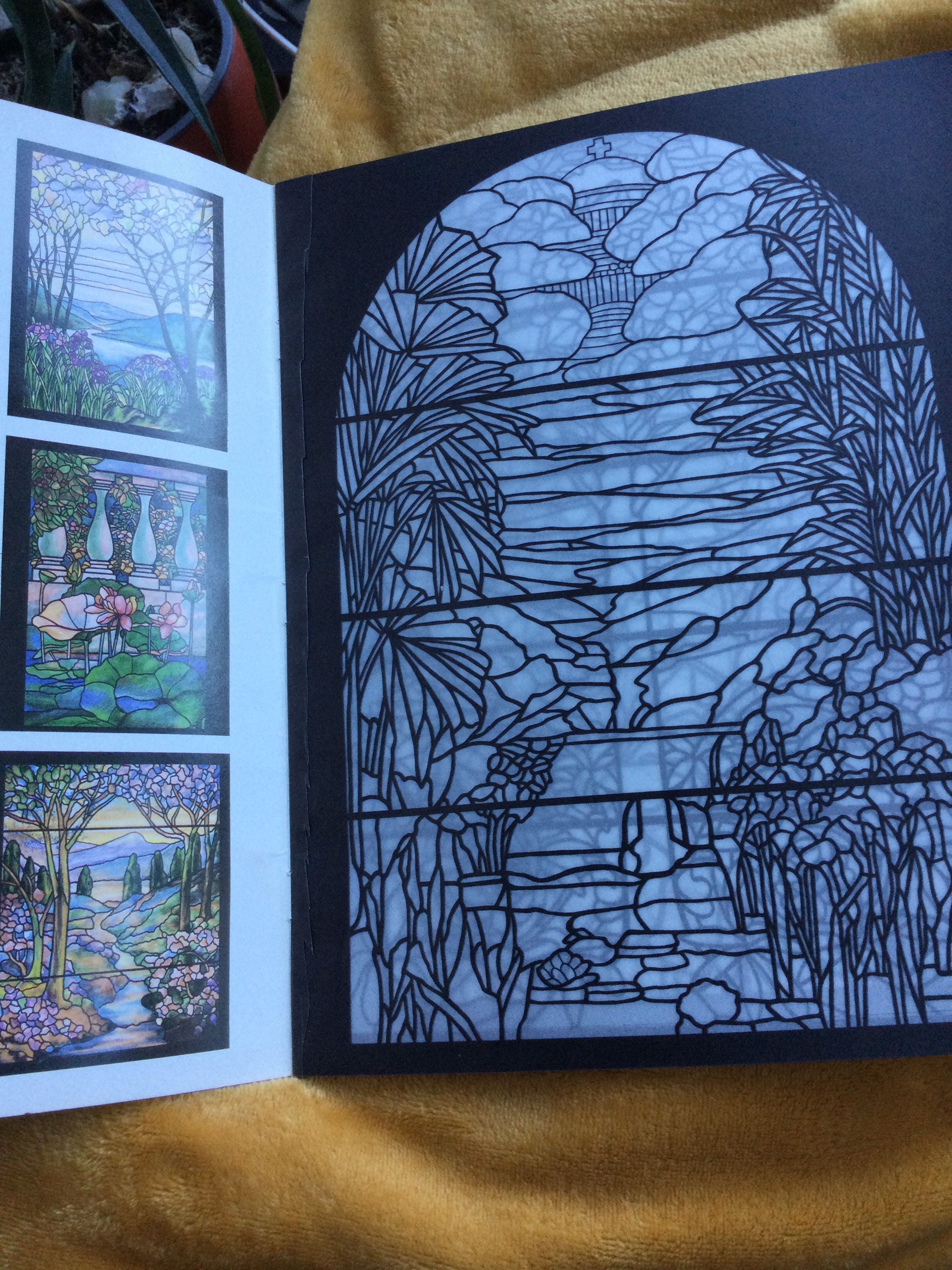 Tiffany Designs Stained Glass Colouring Book. Etsy Australia
